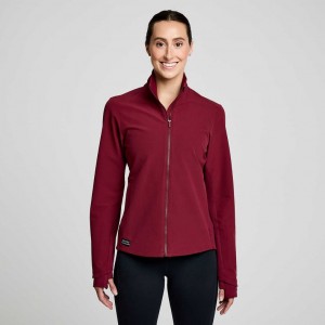 Saucony Triumph Jacke Damen Bordeaux | SCHWEIZ KJXDR