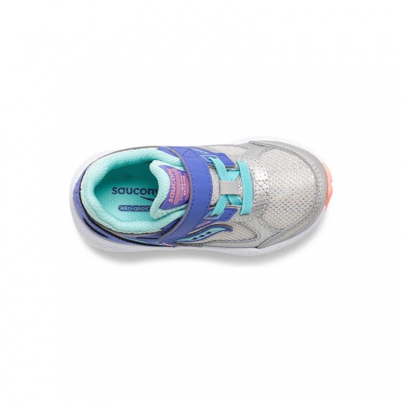 Saucony Cohesion 14 A/C Jr. Sneaker Kleine Kinder Blau Silber | SCHWEIZ GQTAC
