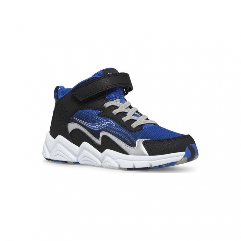Saucony Flash Mid A/C Sneaker Große Kinder Schwarz Blau | SCHWEIZ SVGZY