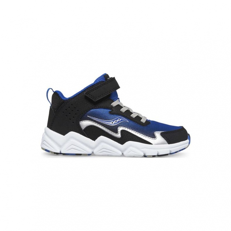 Saucony Flash Mid A/C Sneaker Große Kinder Schwarz Blau | SCHWEIZ SVGZY