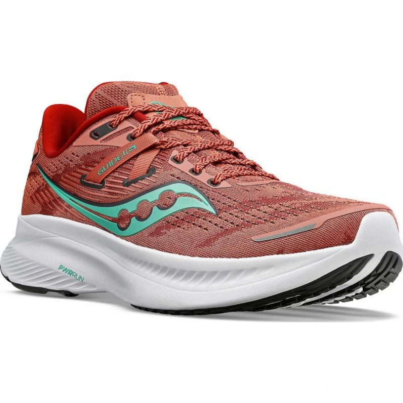 Saucony Guide 16 Laufschuhe Damen Koralle | SCHWEIZ GBESD