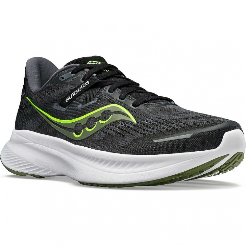 Saucony Guide 16 Laufschuhe Herren Schwarz | SCHWEIZ FLDPI