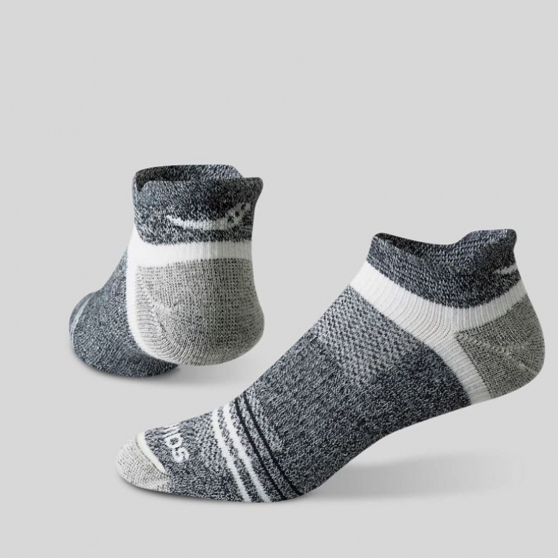 Saucony Inferno Merino Wool Blend No Show 3-Pack Socken Herren Schwarz Grau | SCHWEIZ ZIORS