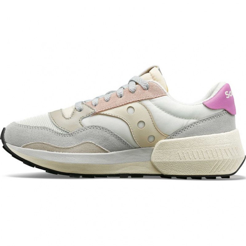 Saucony Jazz NXT Sneaker Damen Weiß Grau Rosa | SCHWEIZ ZNUWQ