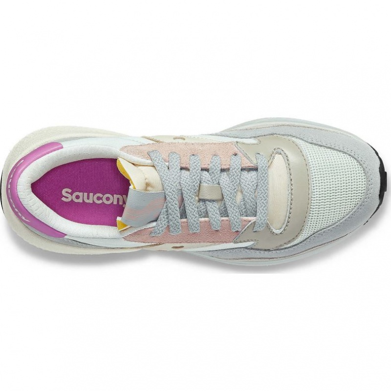 Saucony Jazz NXT Sneaker Damen Weiß Grau Rosa | SCHWEIZ ZNUWQ