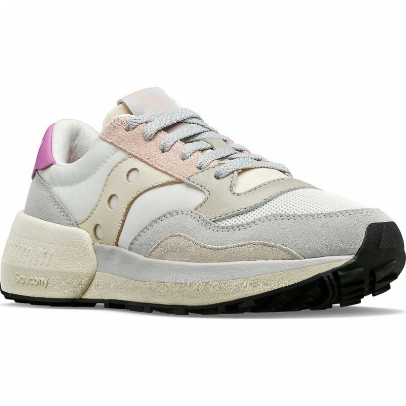 Saucony Jazz NXT Sneaker Damen Weiß Grau Rosa | SCHWEIZ ZNUWQ