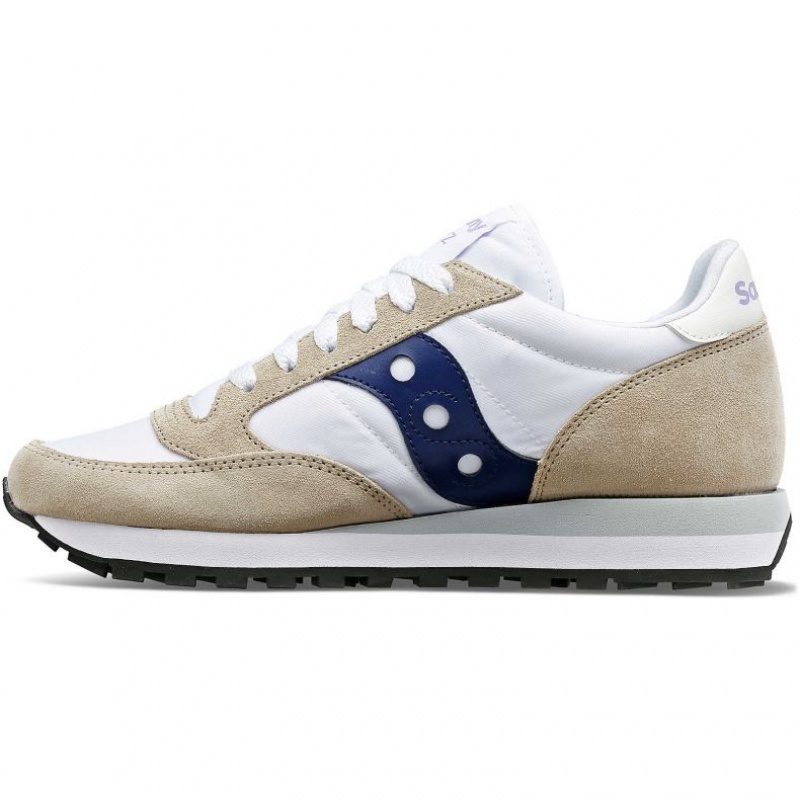 Saucony Jazz Original Sneaker Damen Weiß Beige Navy | SCHWEIZ STZIX