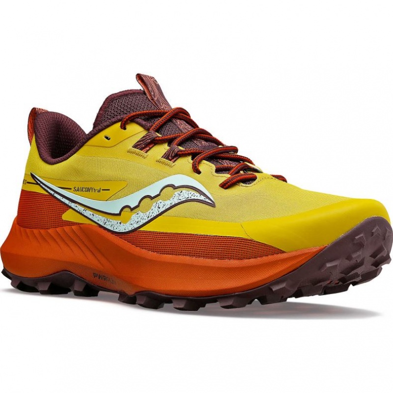 Saucony Peregrine 13 Trailrunning Schuhe Herren Gelb Orange | SCHWEIZ EINCA