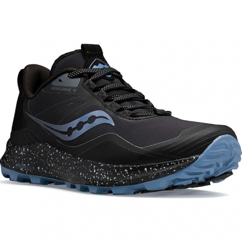 Saucony Peregrine ICE+ 3 Trailrunning Schuhe Damen Schwarz | SCHWEIZ QZVMG