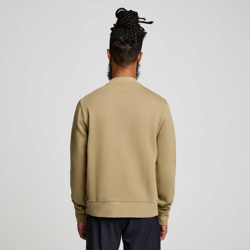 Saucony Recovery Crew Sweatshirt Herren Olivgrün | SCHWEIZ WTPDR