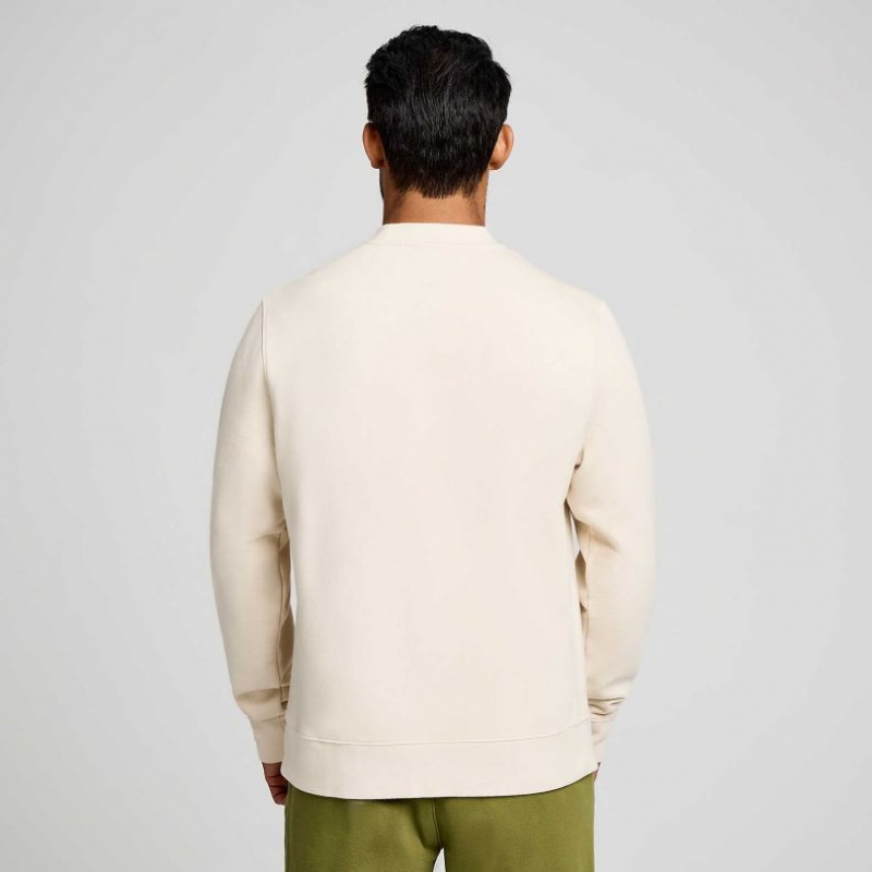 Saucony Recovery Crew Sweatshirt Herren Weiß | SCHWEIZ KFWIB