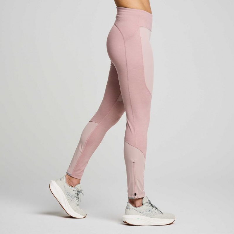 Saucony Runshield Strumpfhose Damen Rosa | SCHWEIZ XGVPY