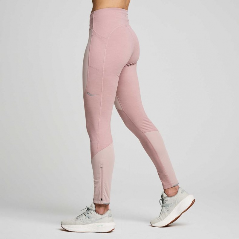 Saucony Runshield Strumpfhose Damen Rosa | SCHWEIZ XGVPY