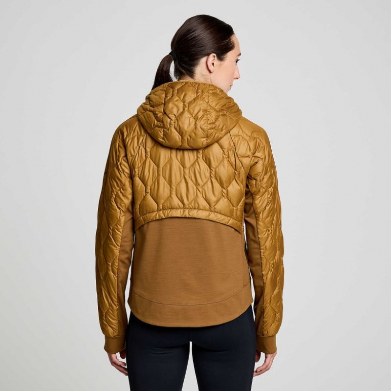 Saucony Solstice Oysterpuff Jacke Damen Braun | SCHWEIZ EZTJG