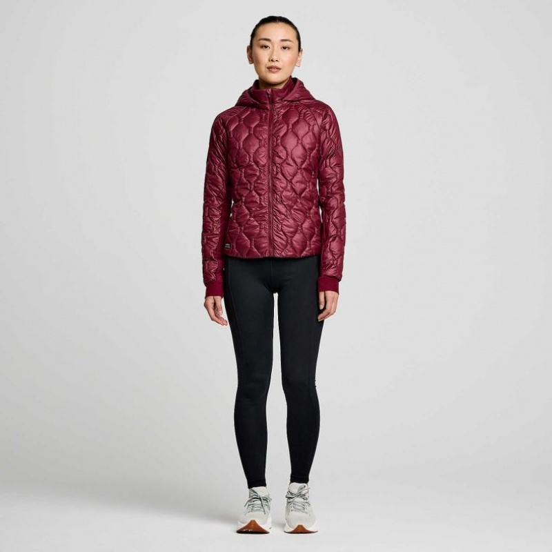 Saucony Solstice Oysterpuff Jacke Damen Bordeaux | SCHWEIZ YOZFH