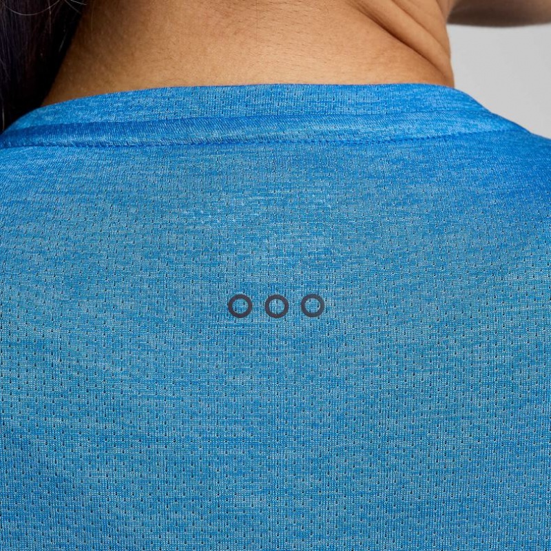 Saucony Stopwatch Long Sleeve T-Shirt Damen Blau | SCHWEIZ GHJYU