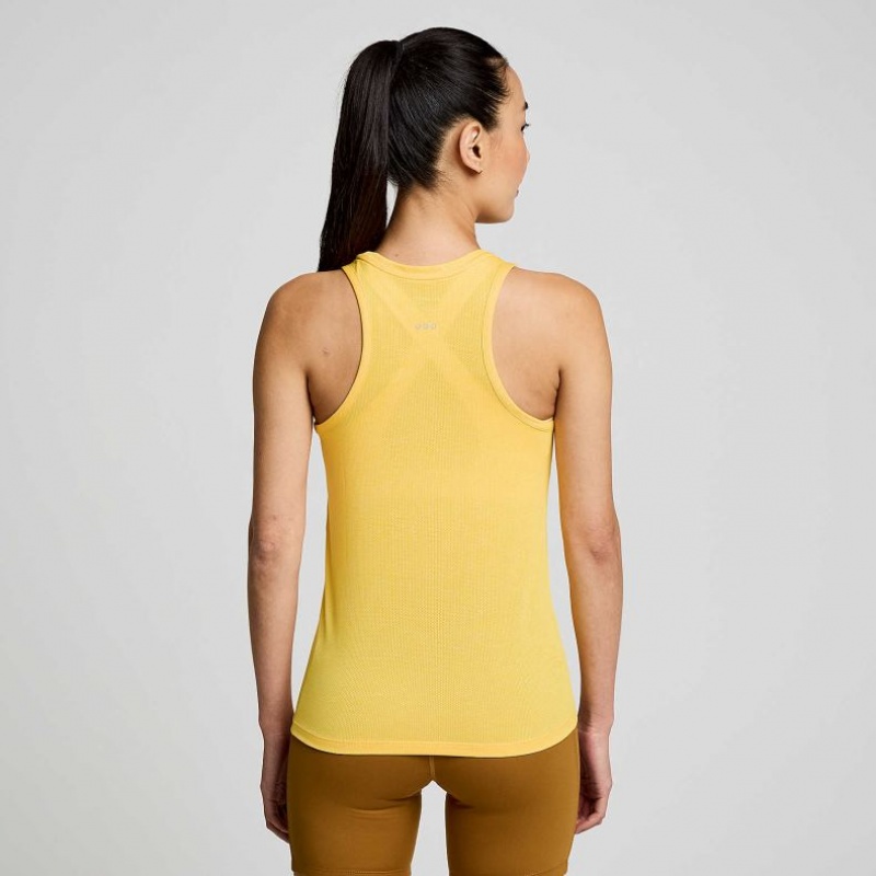 Saucony Stopwatch Muskelshirt Damen Gelb | SCHWEIZ DJFOZ