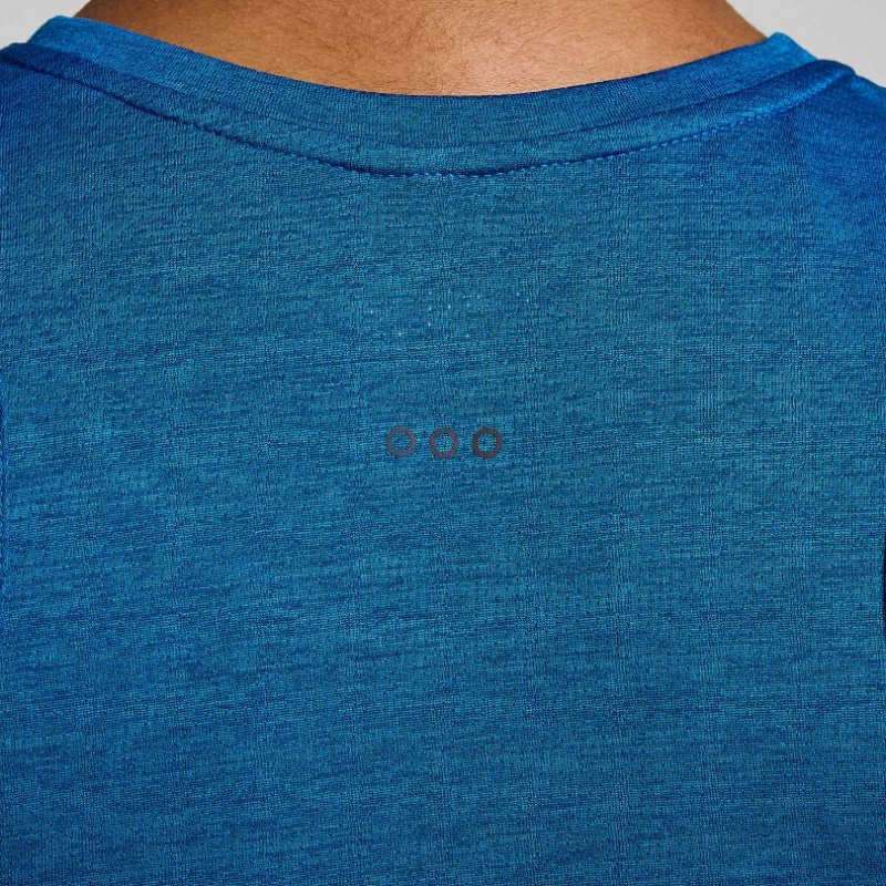Saucony Stopwatch Muskelshirt Herren Blau | SCHWEIZ OCPTI