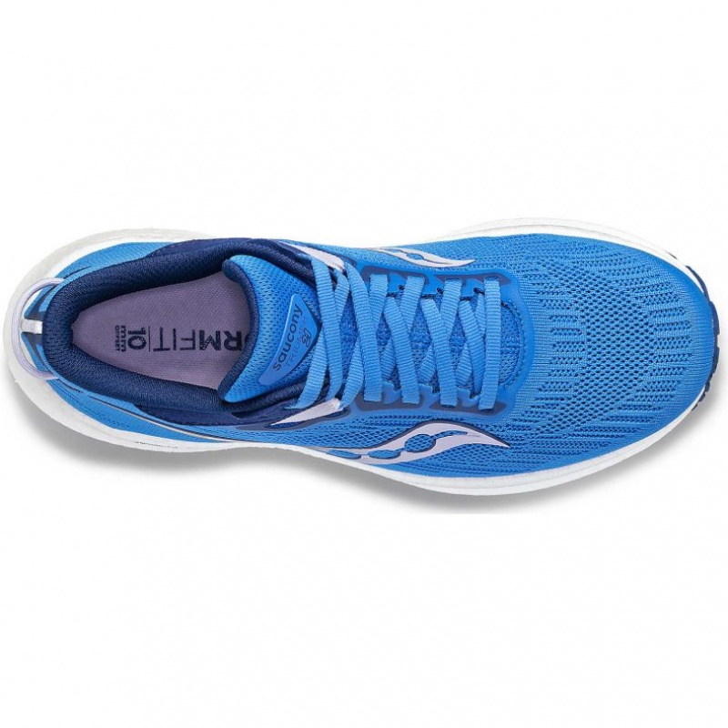 Saucony Triumph 21 Laufschuhe Damen Blau | SCHWEIZ QLCJH