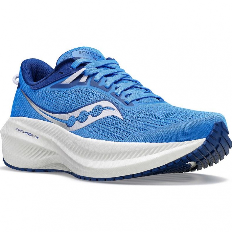 Saucony Triumph 21 Laufschuhe Damen Blau | SCHWEIZ QLCJH