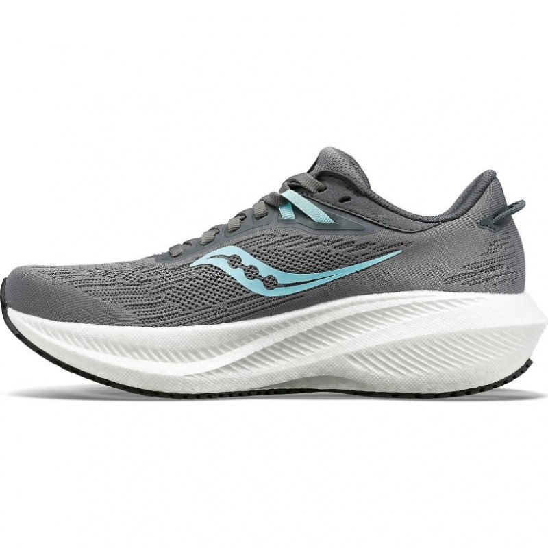 Saucony Triumph 21 Laufschuhe Damen Grau | SCHWEIZ KDPQW