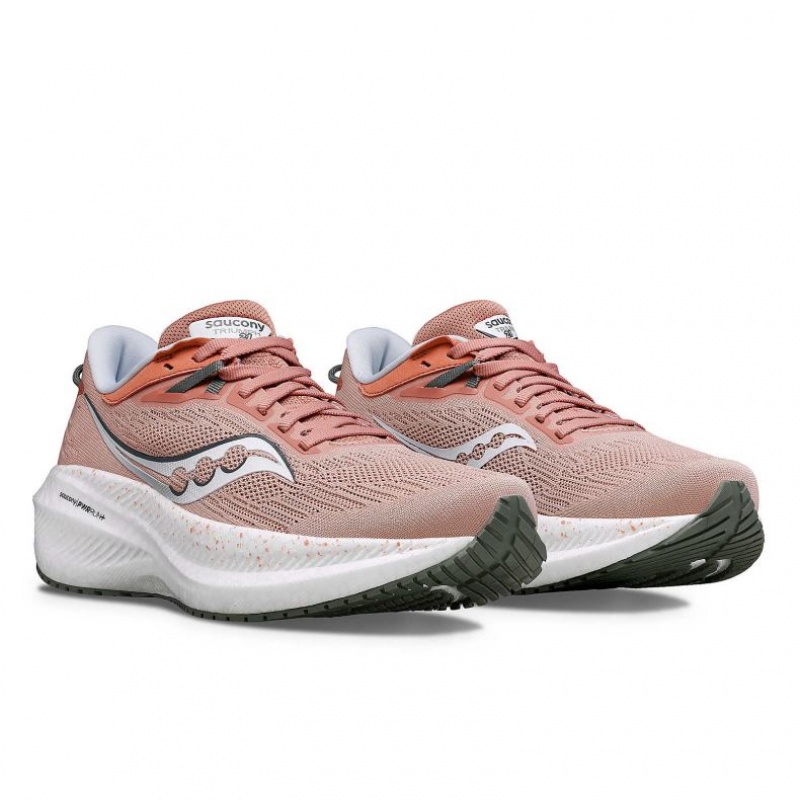 Saucony Triumph 21 Laufschuhe Damen Koralle | SCHWEIZ ATNPM