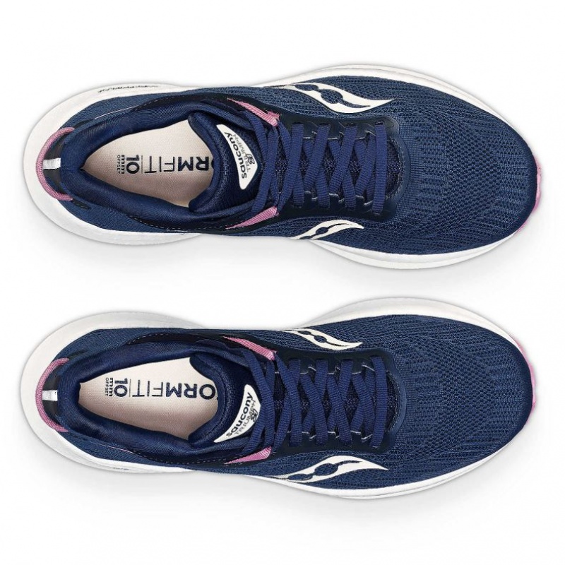 Saucony Triumph 21 Laufschuhe Damen Navy | SCHWEIZ CXBIT