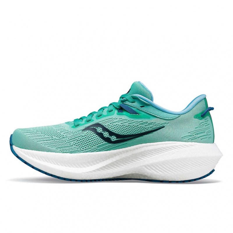 Saucony Triumph 21 Laufschuhe Damen Türkis | SCHWEIZ XKJGT