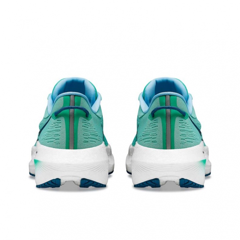 Saucony Triumph 21 Laufschuhe Damen Türkis | SCHWEIZ XKJGT