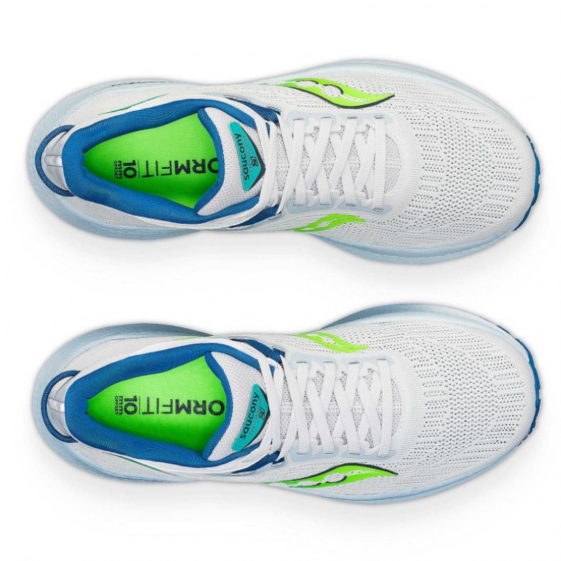 Saucony Triumph 21 Laufschuhe Damen Weiß | SCHWEIZ BDEPS