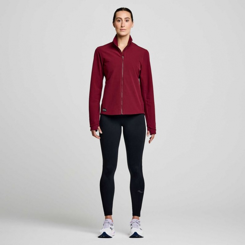 Saucony Triumph Jacke Damen Bordeaux | SCHWEIZ KJXDR