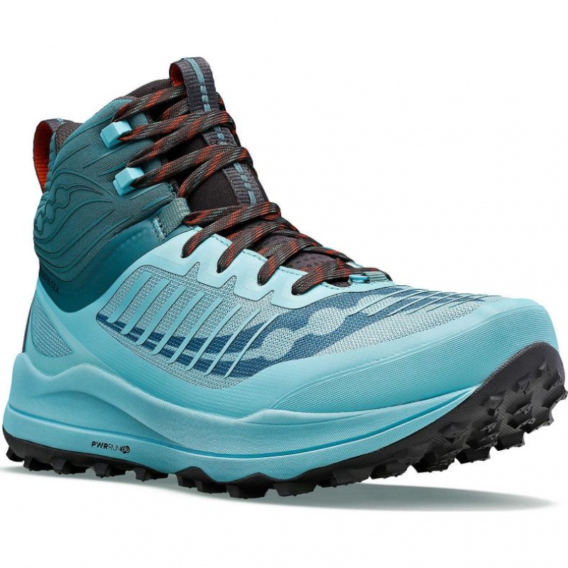 Saucony Ultra Ridge GTX Trailrunning Schuhe Herren Türkis | SCHWEIZ JCVKL